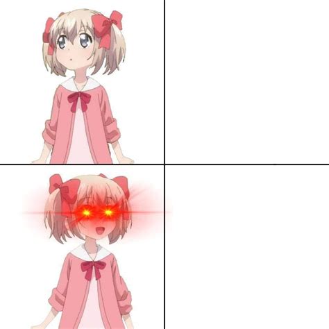 drake meme template anime